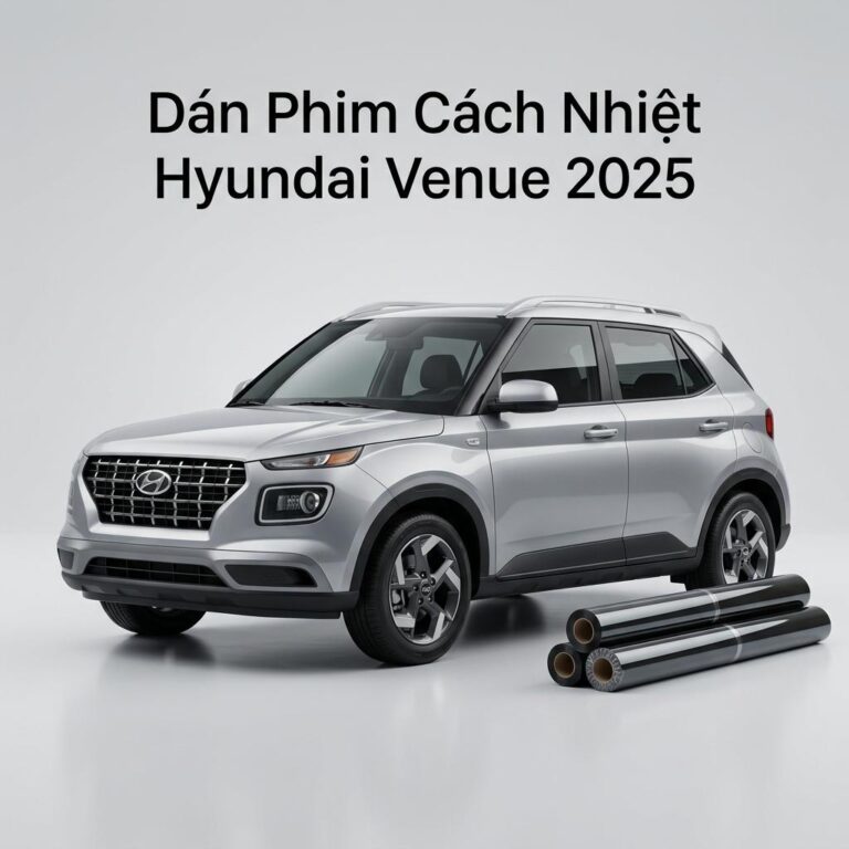 Dán Phim Cách Nhiệt Hyundai Venue 2025 Chính Hãng Chuyên Nghiệp TPHCM