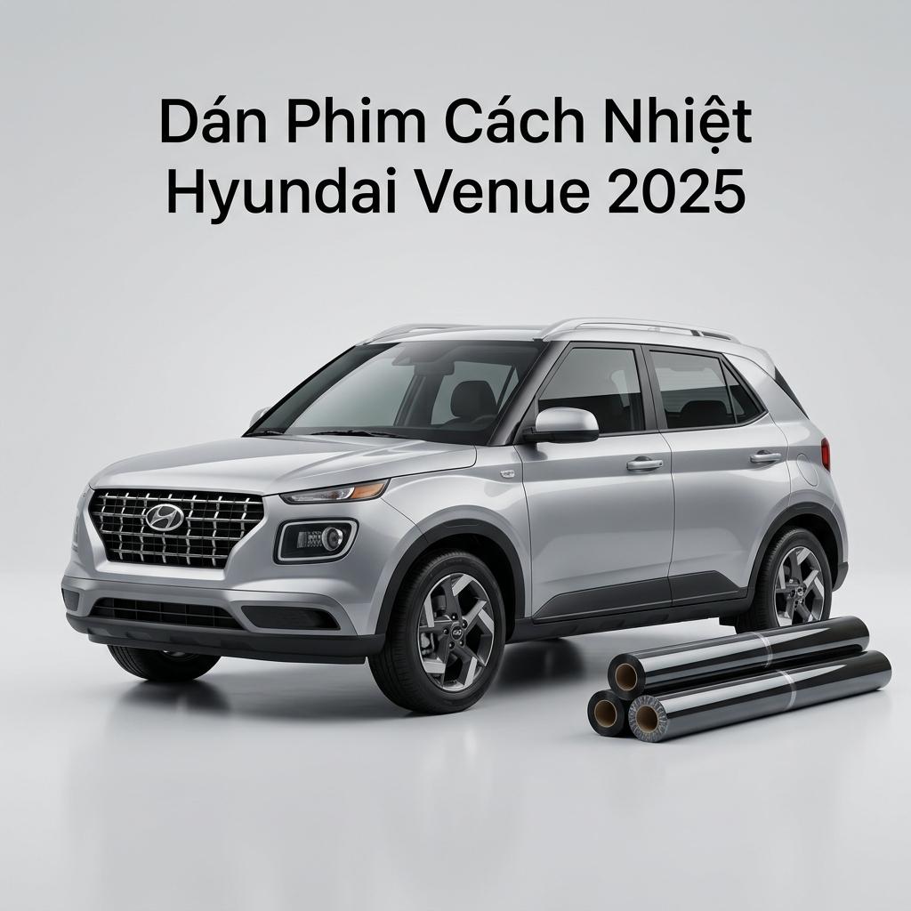 Dán Phim Cách Nhiệt Hyundai Venue 2025 Chính Hãng Chuyên Nghiệp TPHCM chính hãng