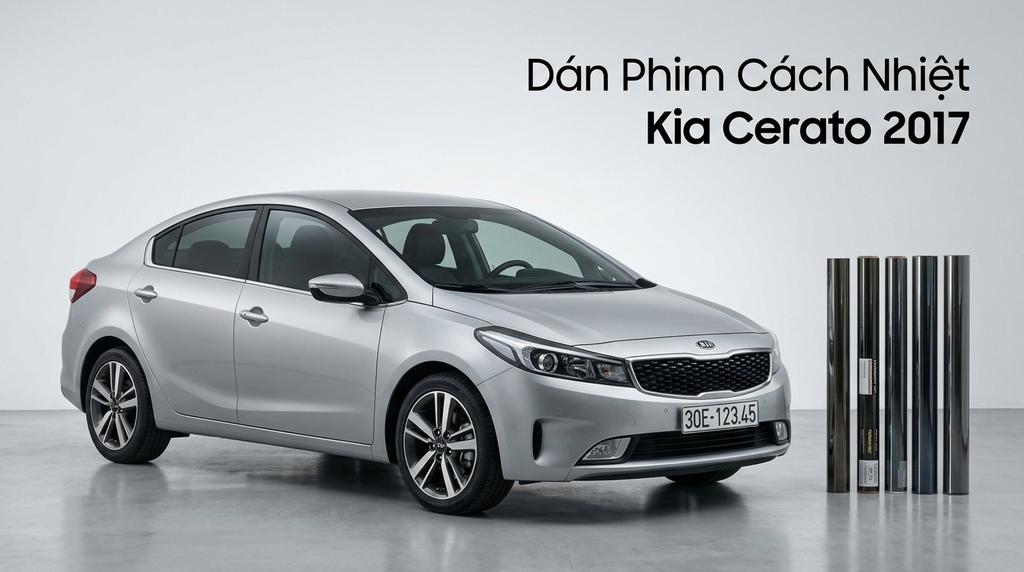 Dán Phim Cách Nhiệt Kia Cerato 2017 Giá Tốt Lắp Đặt Tận Nơi TPHCM chính hãng