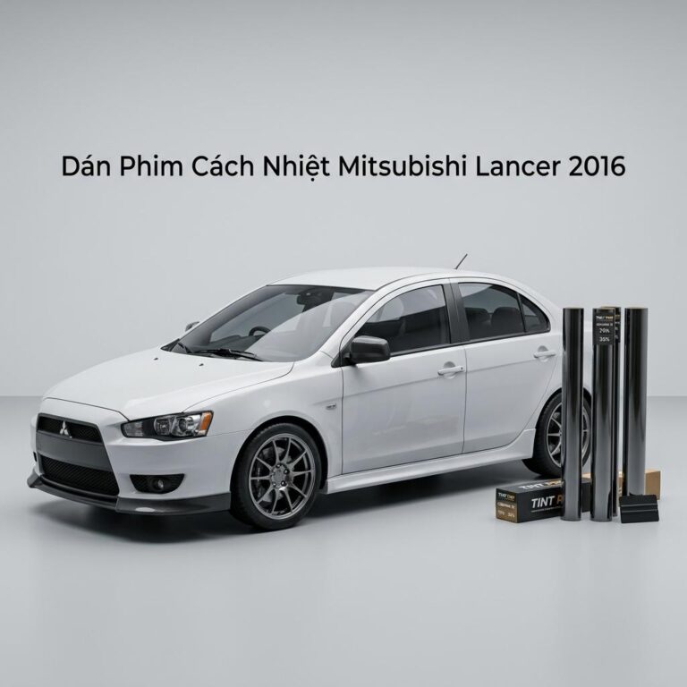 Dán Phim Cách Nhiệt Mitsubishi Lancer 2016 Chính Hãng Giá Tốt TPHCM