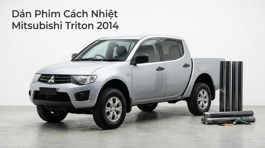 Dán Phim Cách Nhiệt Mitsubishi Triton 2014 Chính Hãng Uy Tín TPHCM chính hãng