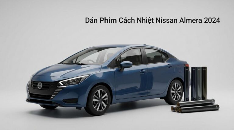 Dán Phim Cách Nhiệt Nissan Almera 2024 Chính Hãng Cao Cấp TPHCM