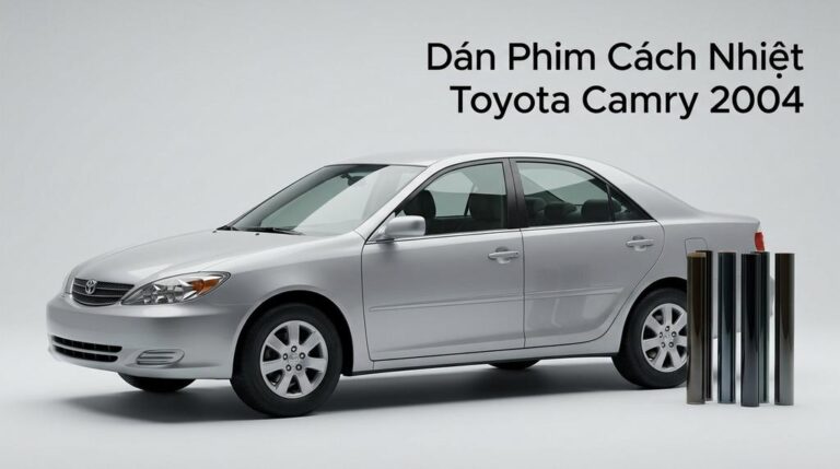 Dán Phim Cách Nhiệt Toyota Camry 2004 Chính Hãng - Thi Công Tận Nơi