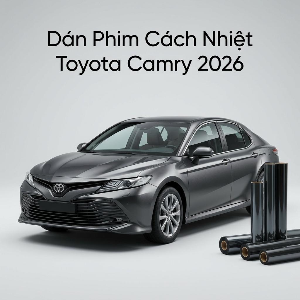 Dán Phim Cách Nhiệt Toyota Camry 2026 Cao Cấp Uy Tín Tại TPHCM chính hãng