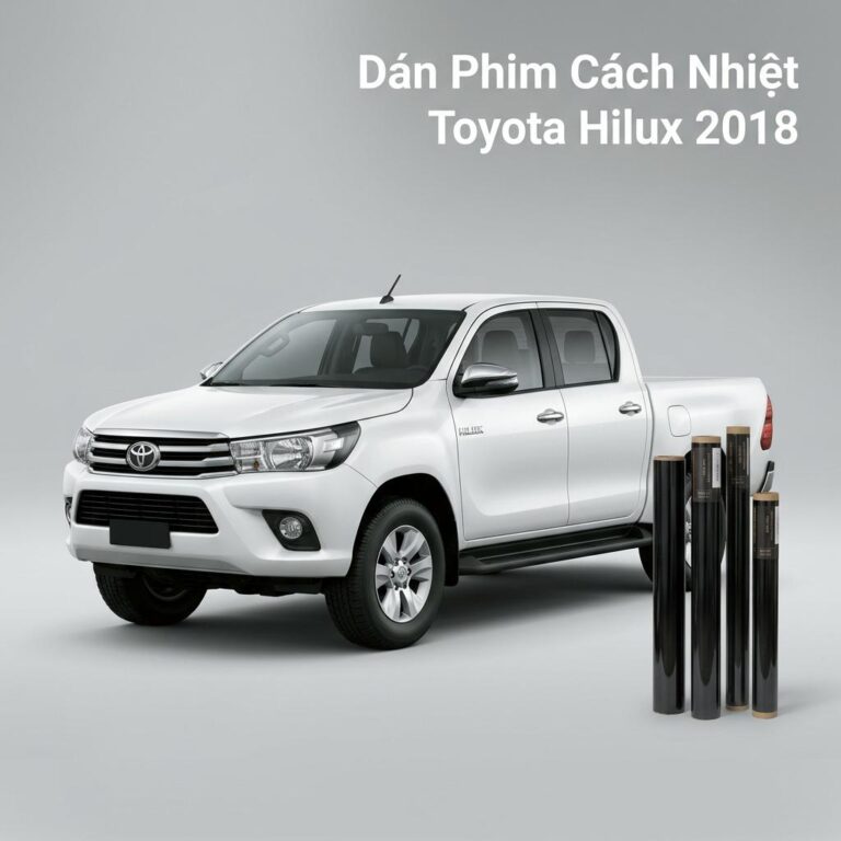 Dán Phim Cách Nhiệt Toyota Hilux 2018 Chính Hãng Giá Tốt TPHCM