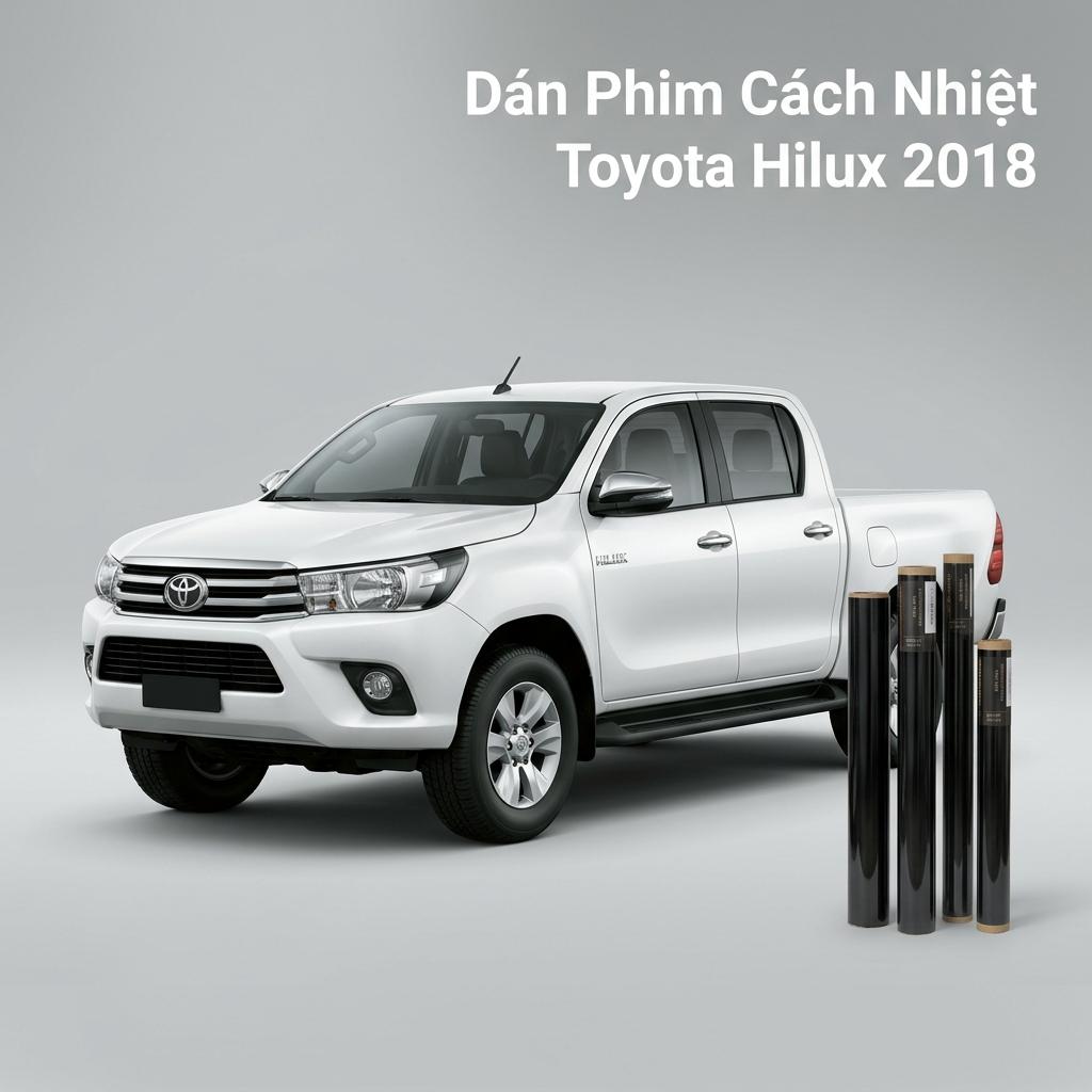 Dán Phim Cách Nhiệt Toyota Hilux 2018 Chính Hãng Giá Tốt TPHCM chính hãng