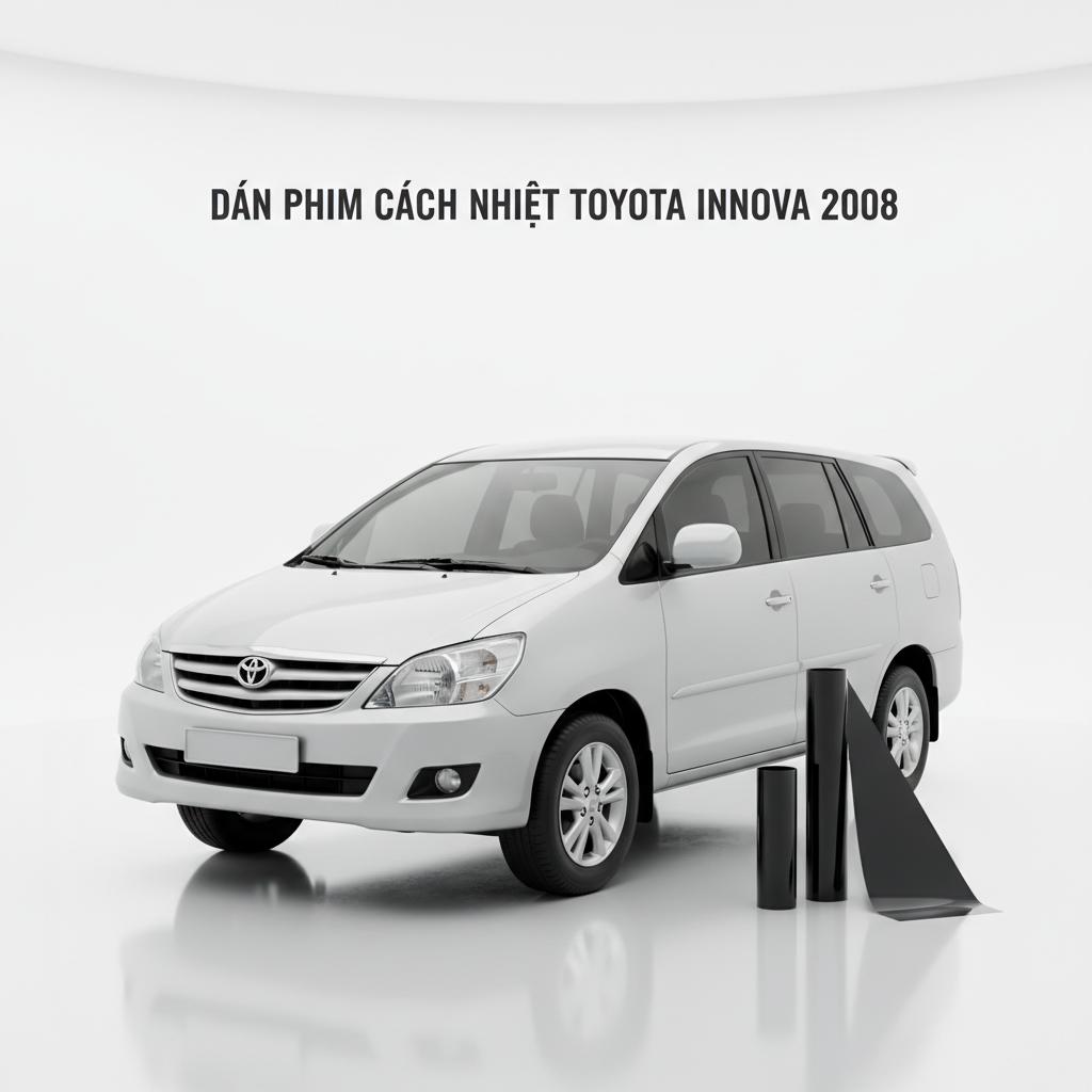 Dán Phim Cách Nhiệt Toyota Innova 2008 Uy Tín Chính Hãng TPHCM chính hãng
