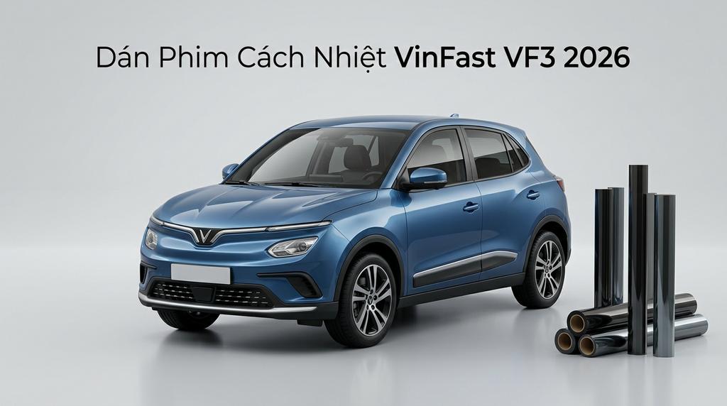 Dán Phim Cách Nhiệt VinFast VF3 2026 Chính Hãng Chống Nóng Hiệu Quả chính hãng