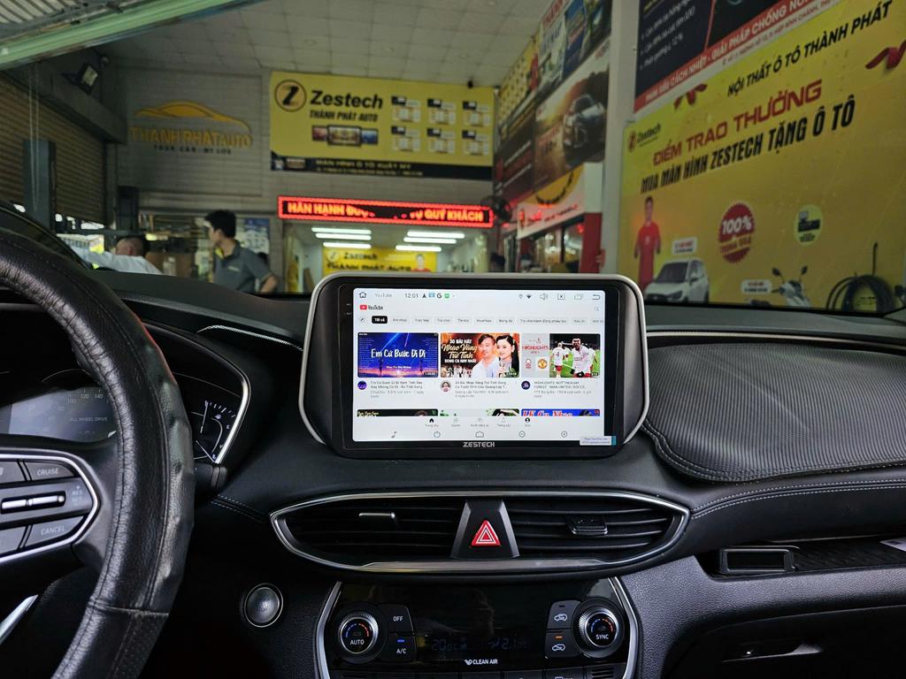 Màn Hình Android Hyundai SantaFe 2022 Cao Cấp Lắp Đặt Tận Nơi chính hãng 4