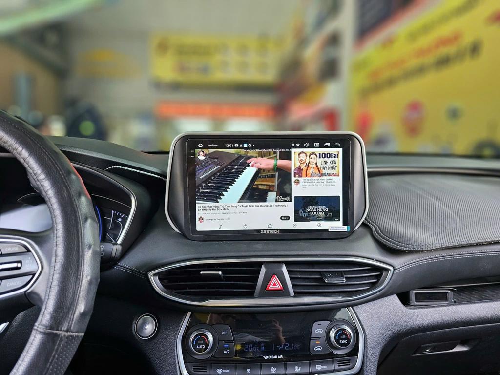 Màn Hình Android Hyundai SantaFe 2022 Cao Cấp Lắp Đặt Tận Nơi chính hãng 2