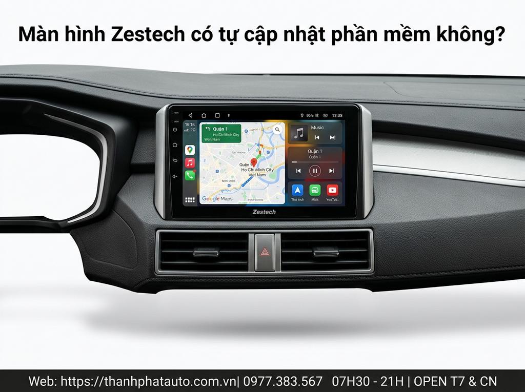 Màn hình Zestech có tự cập nhật phần mềm không?