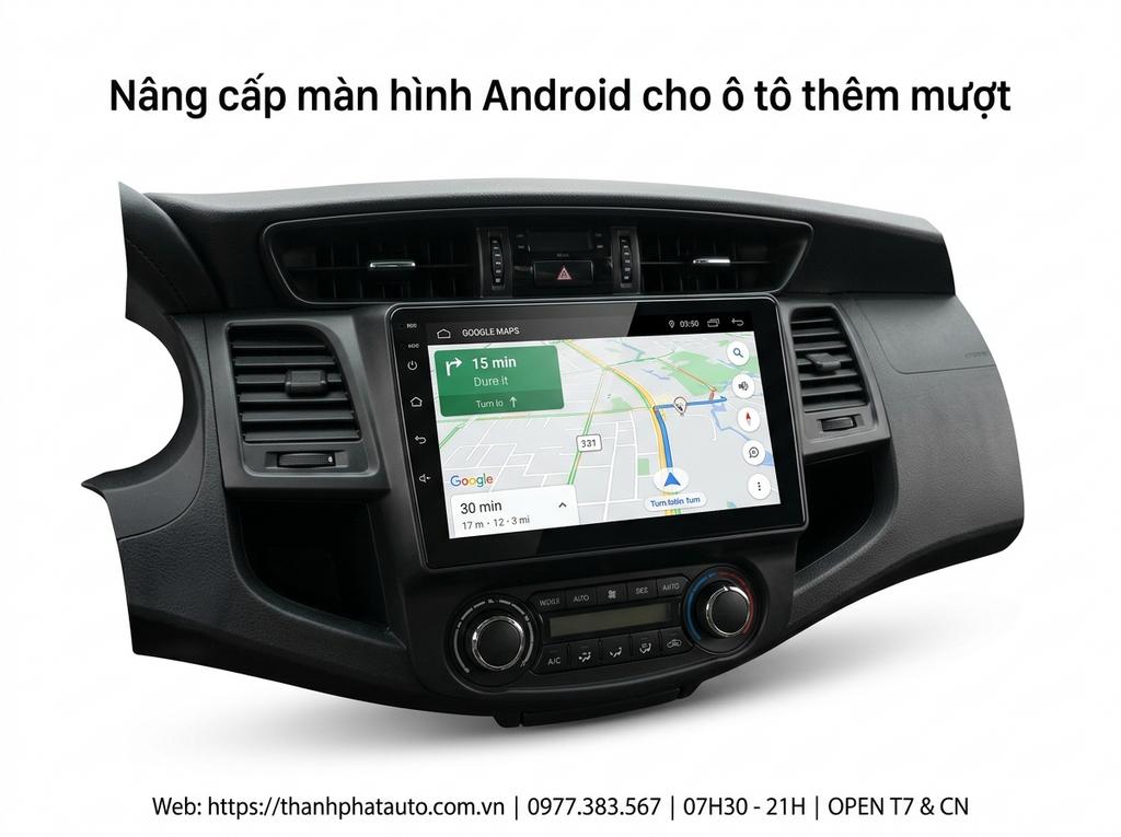 Nâng cấp màn hình Android cho ô tô thêm mượt