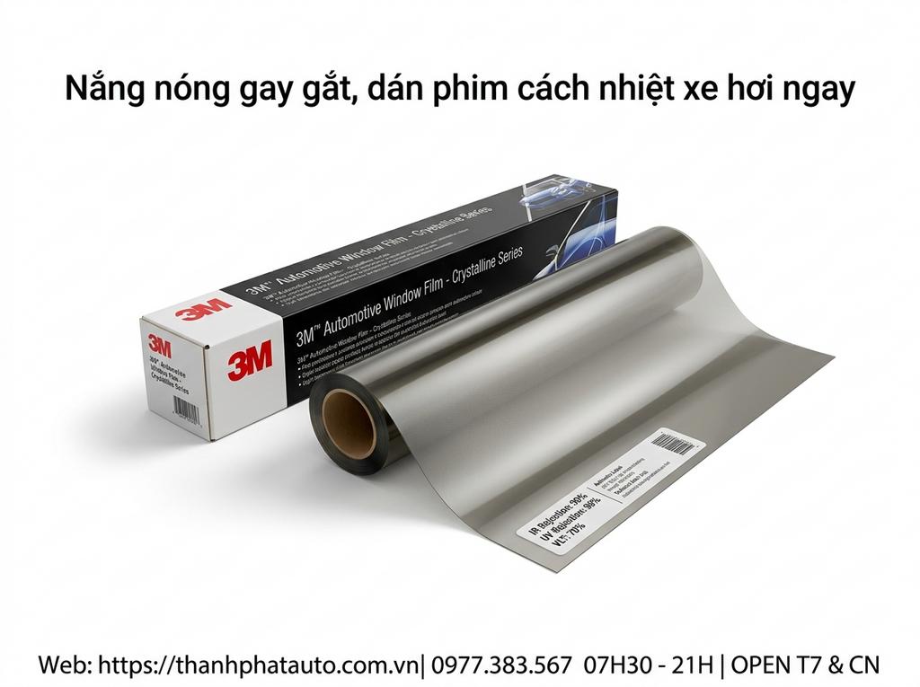 Nắng nóng gay gắt, dán phim cách nhiệt xe hơi ngay