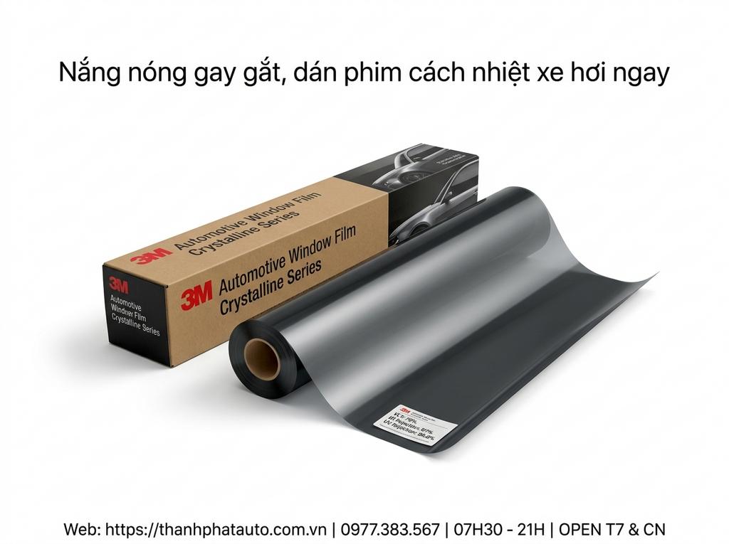 Nắng nóng gay gắt, dán phim cách nhiệt xe hơi ngay