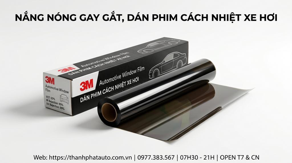 Nắng nóng gay gắt, dán phim cách nhiệt xe hơi
