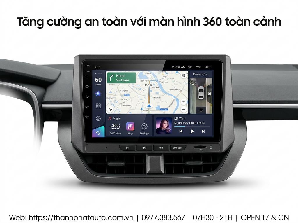 Tăng cường an toàn với màn hình 360 toàn cảnh