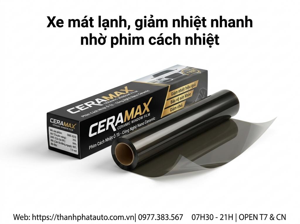 Xe mát lạnh, giảm nhiệt nhanh nhờ phim cách nhiệt