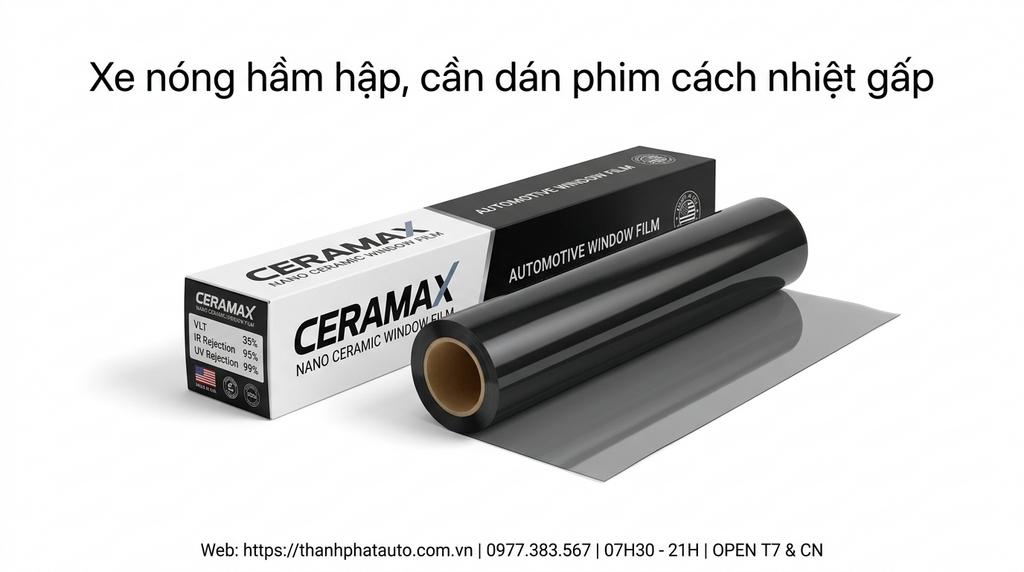 Xe nóng hầm hập, cần dán phim cách nhiệt gấp