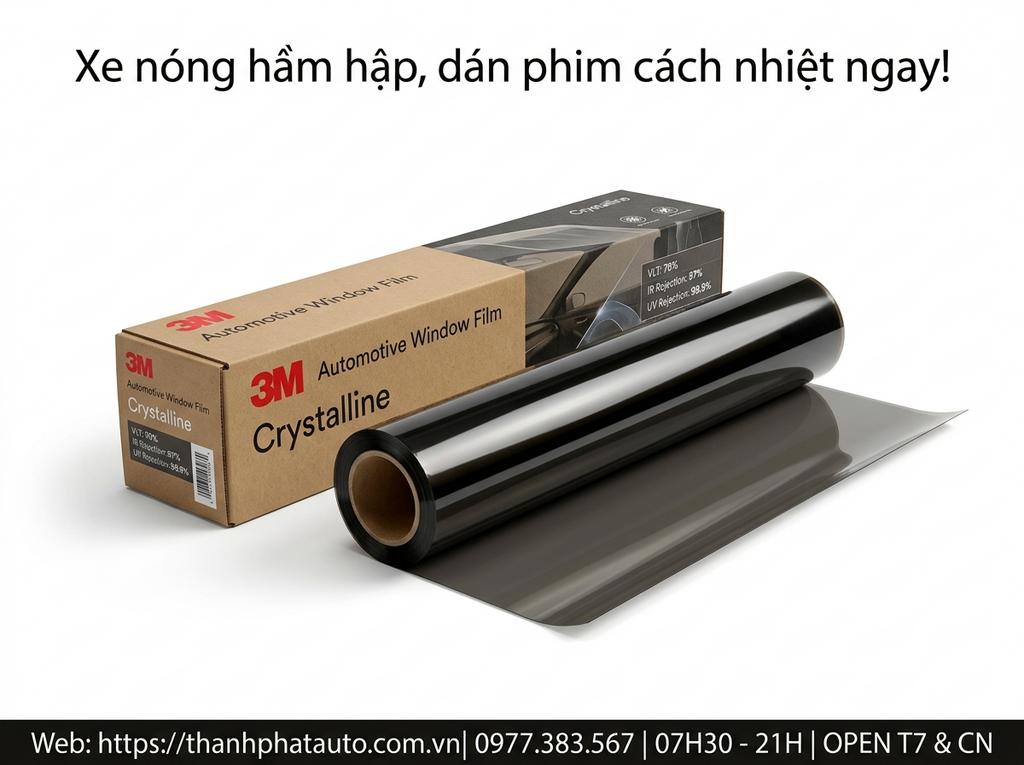 Xe nóng hầm hập, dán phim cách nhiệt ngay!