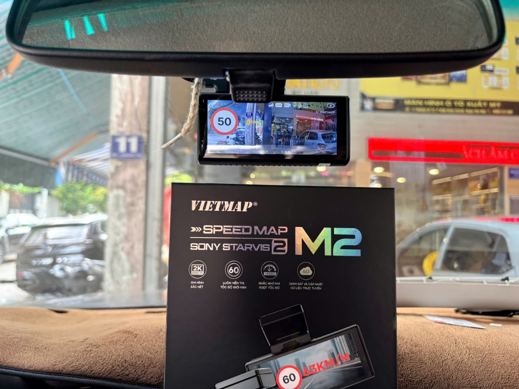 Camera Hành Trình Vietmap M2 Cho Fortuner: Ghi Hình Rõ, Cảnh Báo Chuẩn