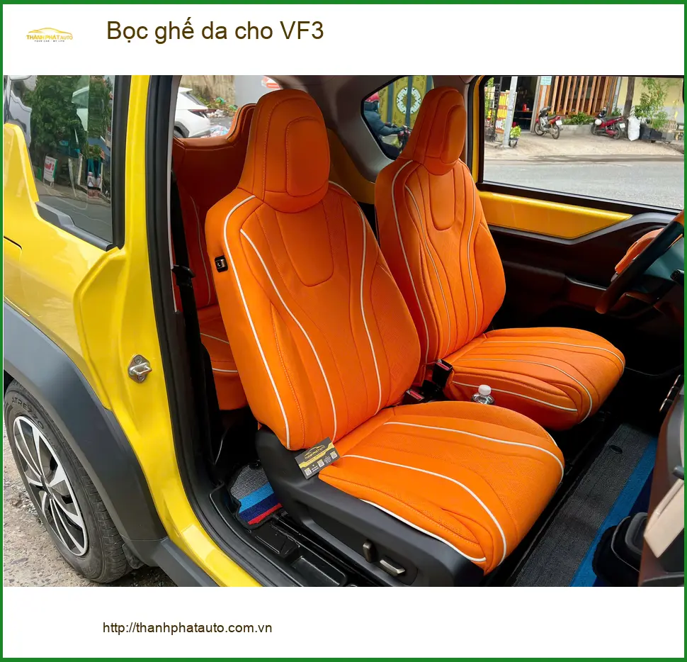 Anh Chiến bọc ghế da cho VinFast VF3 tại Quận 2 để nâng tầm không gian xe ảnh thực tế 2