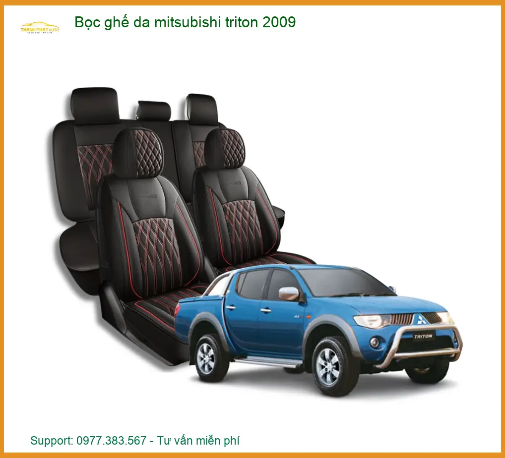 Bọc Ghế Da Mitsubishi Triton 2009 - Trung Tâm Lắp Đặt Ghế Da Cao Cấp TPHCM