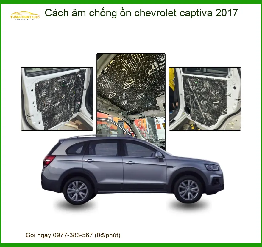 Cách âm chống ồn Chevrolet Captiva 2017 - Trung Tâm Lắp Đặt Uy Tín TPHCM