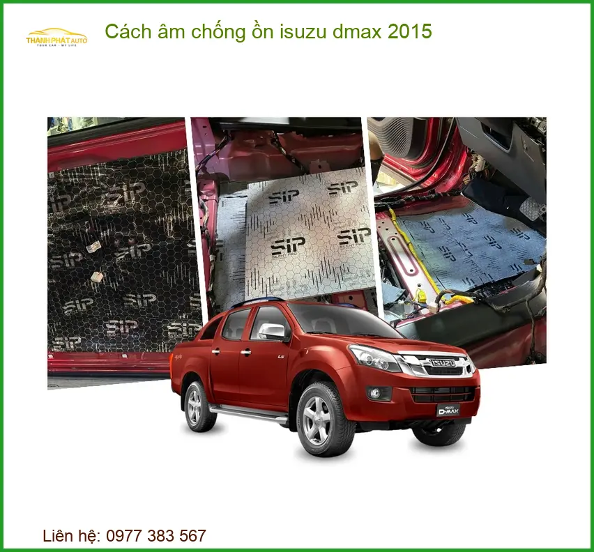 Bộ Cách âm chống ồn Isuzu Dmax 2015 - Trung Tâm Nâng Cấp Chính Hãng TPHCM