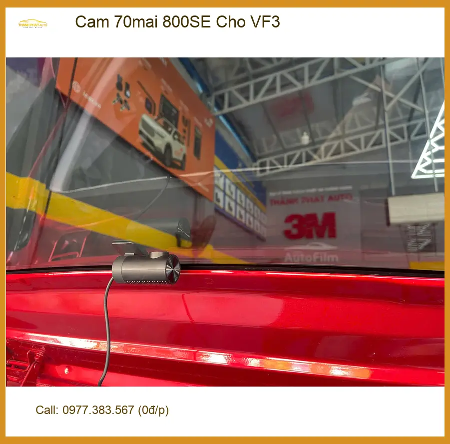 Anh Lộc lắp Camera 70mai 800SE cho VinFast VF3 tại Quận 9 chính hãng