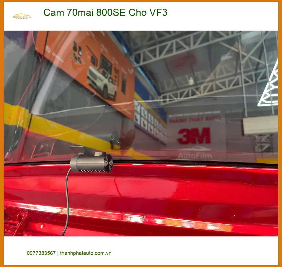 Chị Phương lắp camera 70mai 800SE cho VinFast VF3 tại Quận 2 để an tâm hơn ảnh thực tế 2