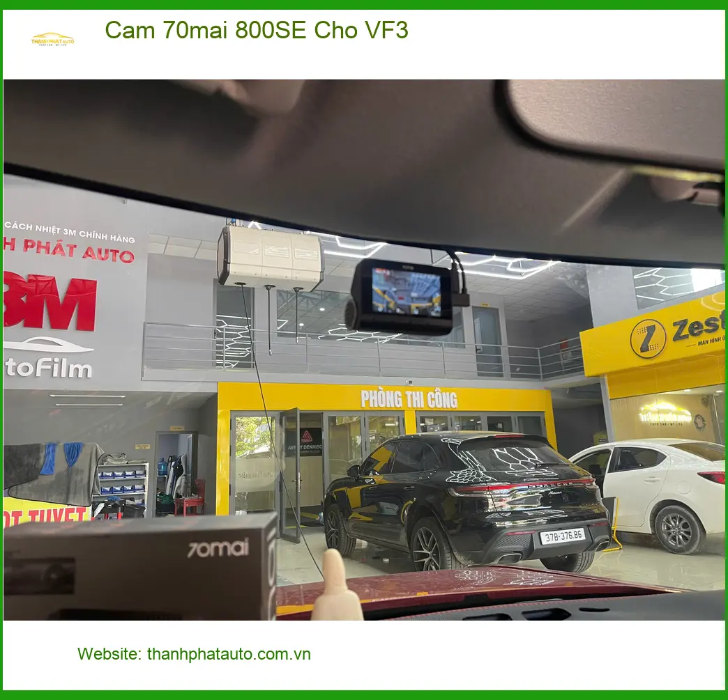 Chị Phương lắp camera 70mai 800SE cho VinFast VF3 tại Quận 2 để an tâm hơn ảnh thực tế 3
