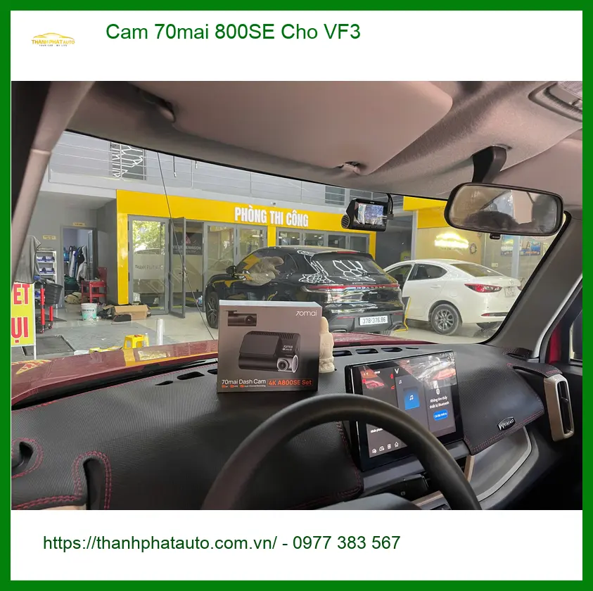 Chị Phương lắp camera 70mai 800SE cho VinFast VF3 tại Quận 2 để an tâm hơn ảnh thực tế 4