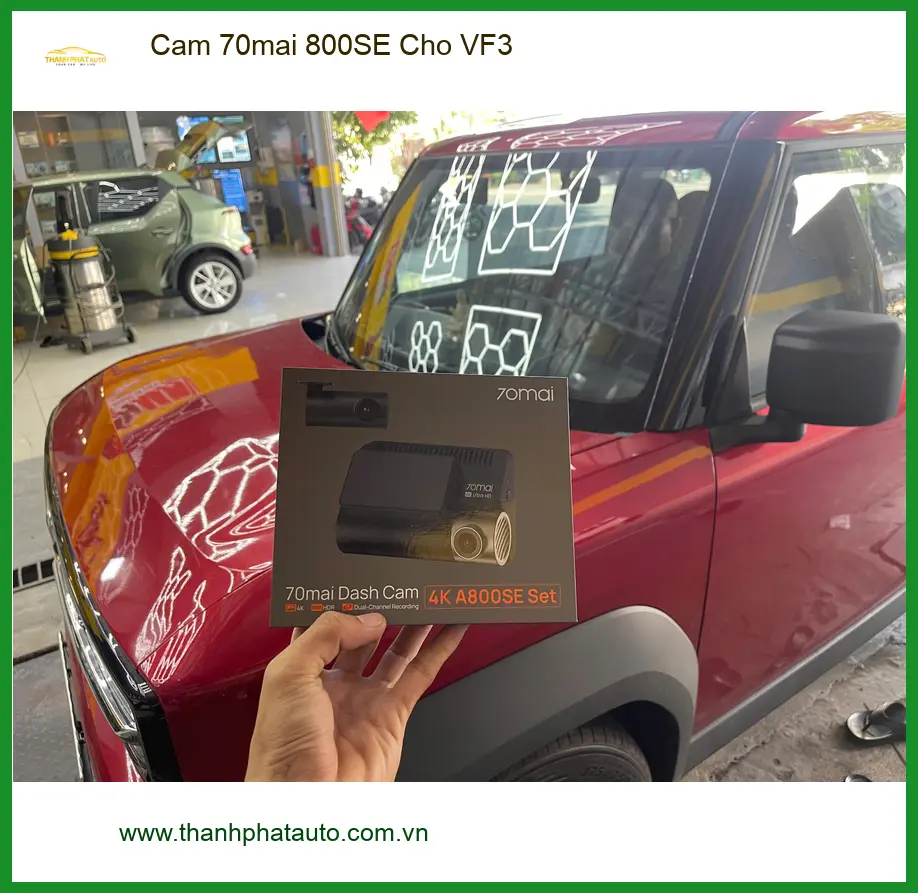 Chị Phương lắp camera 70mai 800SE cho VinFast VF3 tại Quận 2 để an tâm hơn ảnh thực tế 5