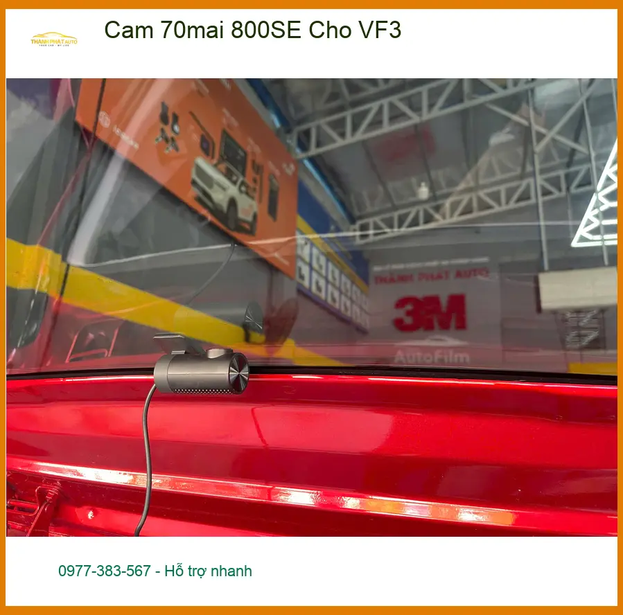 Anh Tuấn Kiệt lắp Camera 70mai 800SE cho VinFast VF3 tại Quận 12 để ghi lại hành trình ảnh thực tế 3