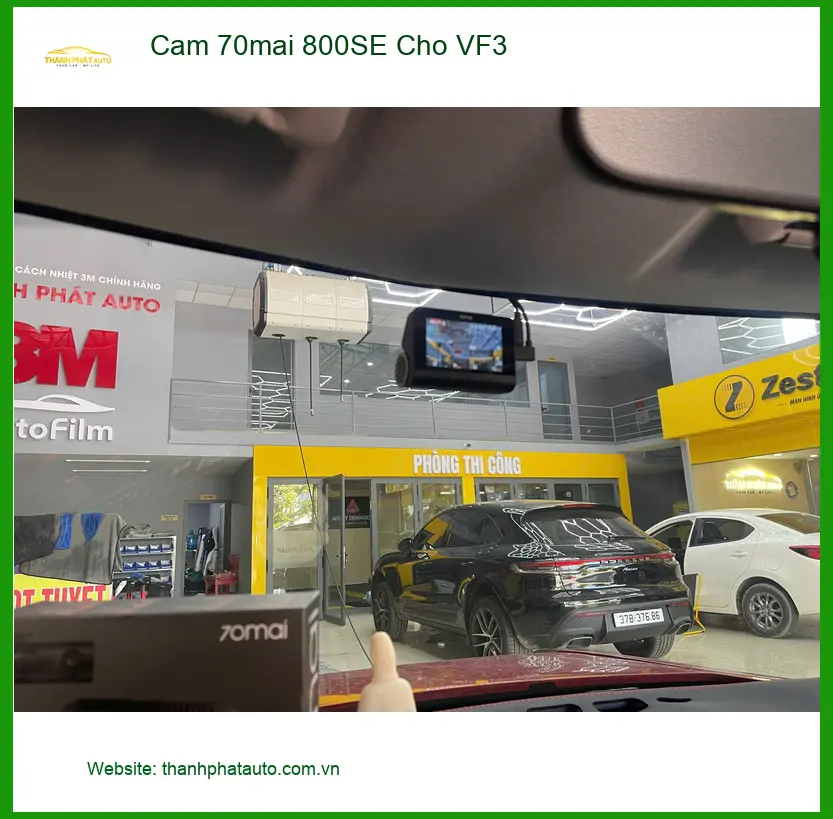 Anh Tuấn Kiệt lắp Camera 70mai 800SE cho VinFast VF3 tại Quận 12 để ghi lại hành trình ảnh thực tế 4