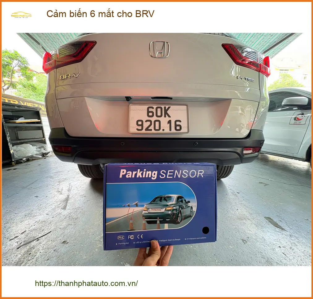 Chú Phát gắn cảm biến 6 mắt cho BRV tại Bình Chánh vì hay đậu xe sát lề