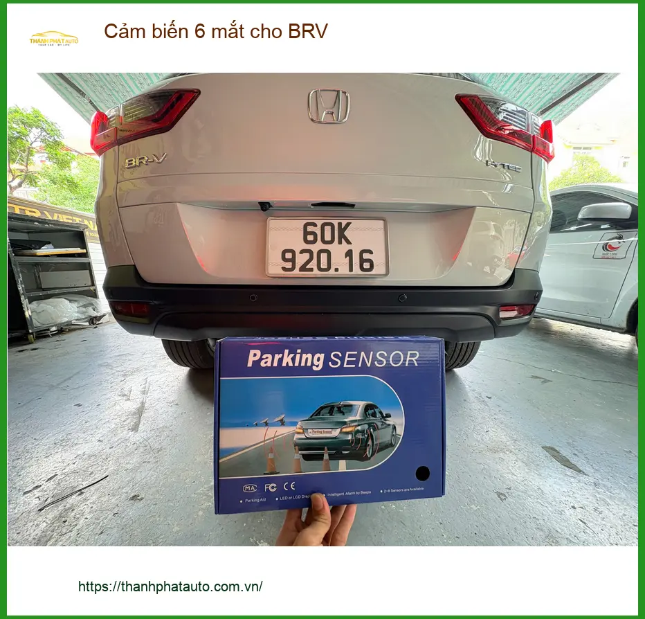 Anh Khải lắp Cảm biến 6 mắt cho BRV tại Quận 2 để lùi xe an toàn hơn ảnh thực tế 3