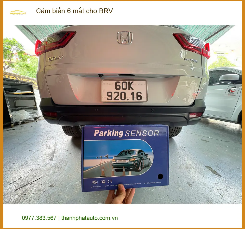 Anh Phước lắp Cảm biến 6 mắt cho Honda BRV Quận 12 để đậu xe an toàn hơn ảnh thực tế 4