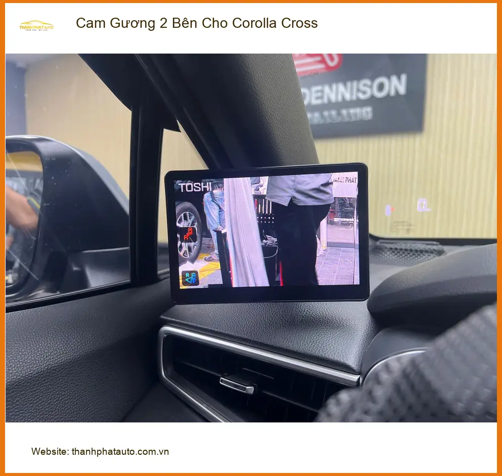 Anh Dũng lắp Cam Gương 2 Bên cho Corolla Cross tại Tân Phú tránh điểm mù ảnh thực tế 2