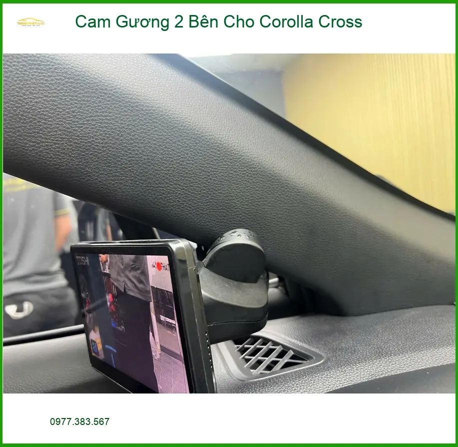 Bác Vinh lắp Cam Gương 2 Bên cho Corolla Cross tại Thủ Đức tránh va chạm ảnh thực tế 3