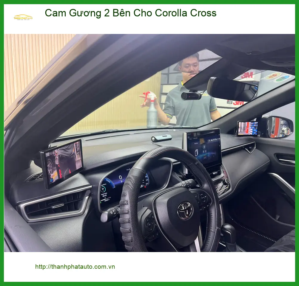Anh Minh lắp cam gương 2 bên cho Corolla Cross tại Quận 12 để lái xe an toàn ảnh thực tế 5