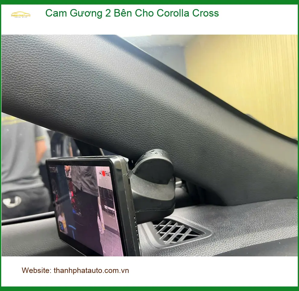 Chú Tân lắp camera gương 2 bên cho Corolla Cross Quận 2 để xóa điểm mù ảnh thực tế 4