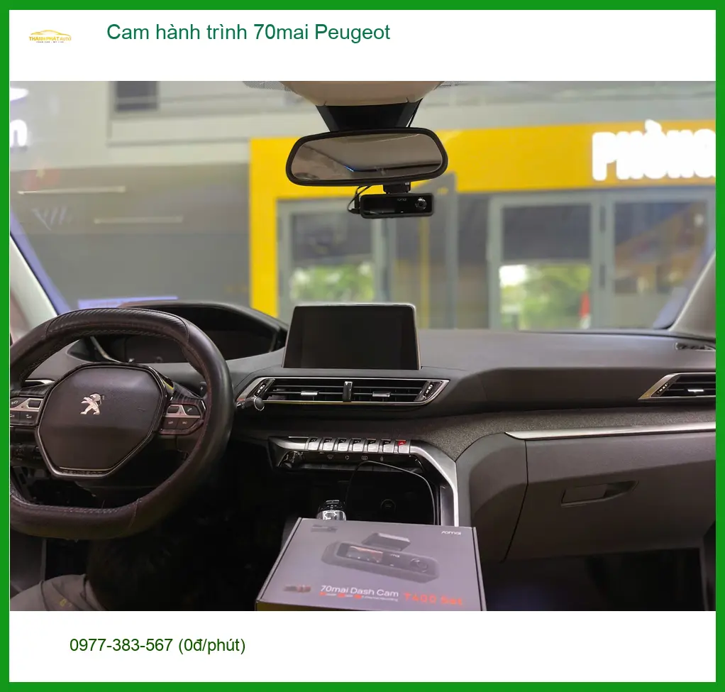 Anh Bách lắp cam hành trình 70mai cho Peugeot 3008 tại Thủ Đức