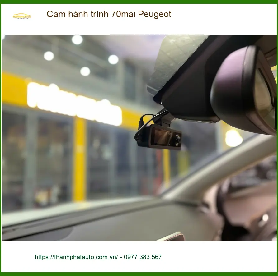 Anh Bách lắp cam hành trình 70mai cho Peugeot 3008 tại Thủ Đức ảnh thực tế 2