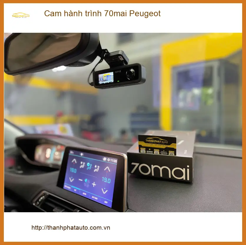 Anh Bách lắp cam hành trình 70mai cho Peugeot 3008 tại Thủ Đức ảnh thực tế 3
