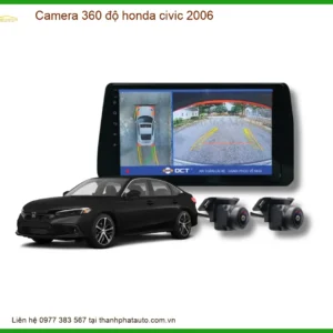 Lắp Camera 360 Độ Cho Honda Civic 2006 Chính Hãng - Giải Pháp An Toàn
