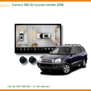 Camera 360 độ Hyundai Santafe 2006 - Địa Chỉ Lắp Đặt Uy Tín TPHCM