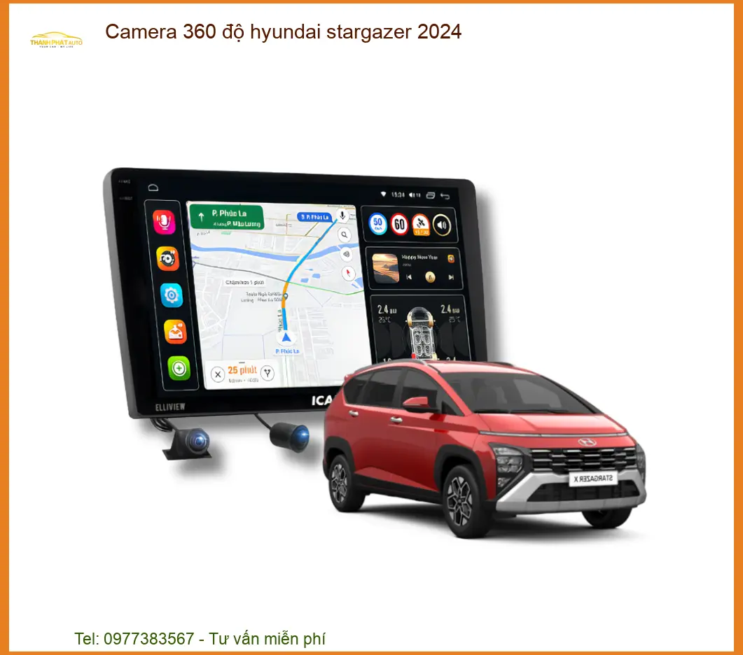 Camera 360 độ Hyundai Stargazer 2024 - Trung Tâm Lắp Đặt Uy Tín TPHCM