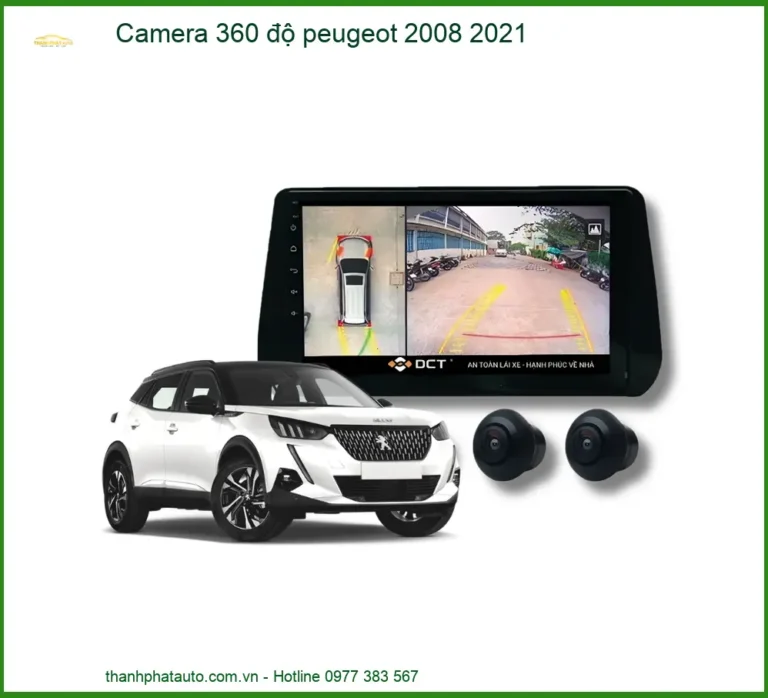 Lắp Camera 360 Độ Cho Peugeot 2008 2021 Chính Hãng - An Toàn Tuyệt Đối