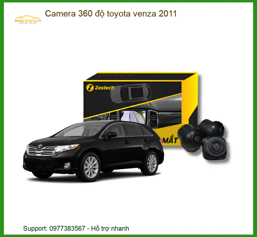 Camera 360 độ Toyota Venza 2011 - Địa Chỉ Lắp Đặt Uy Tín TPHCM